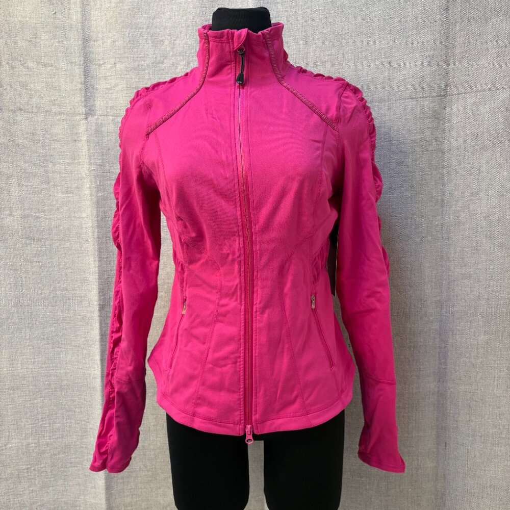 NEW Zella Workout Jacket, Red Berry M - Picture 4 of 16